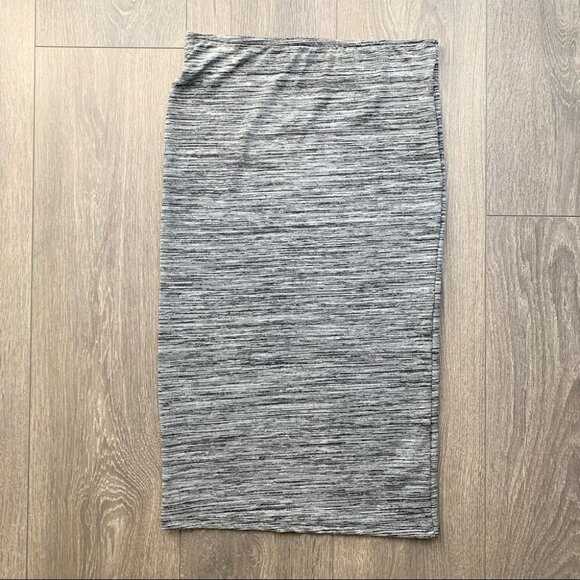 Zara Women’s High Waist Pencil Skirt Space dye print Grey Black Size Medium - Picture 6 of 14